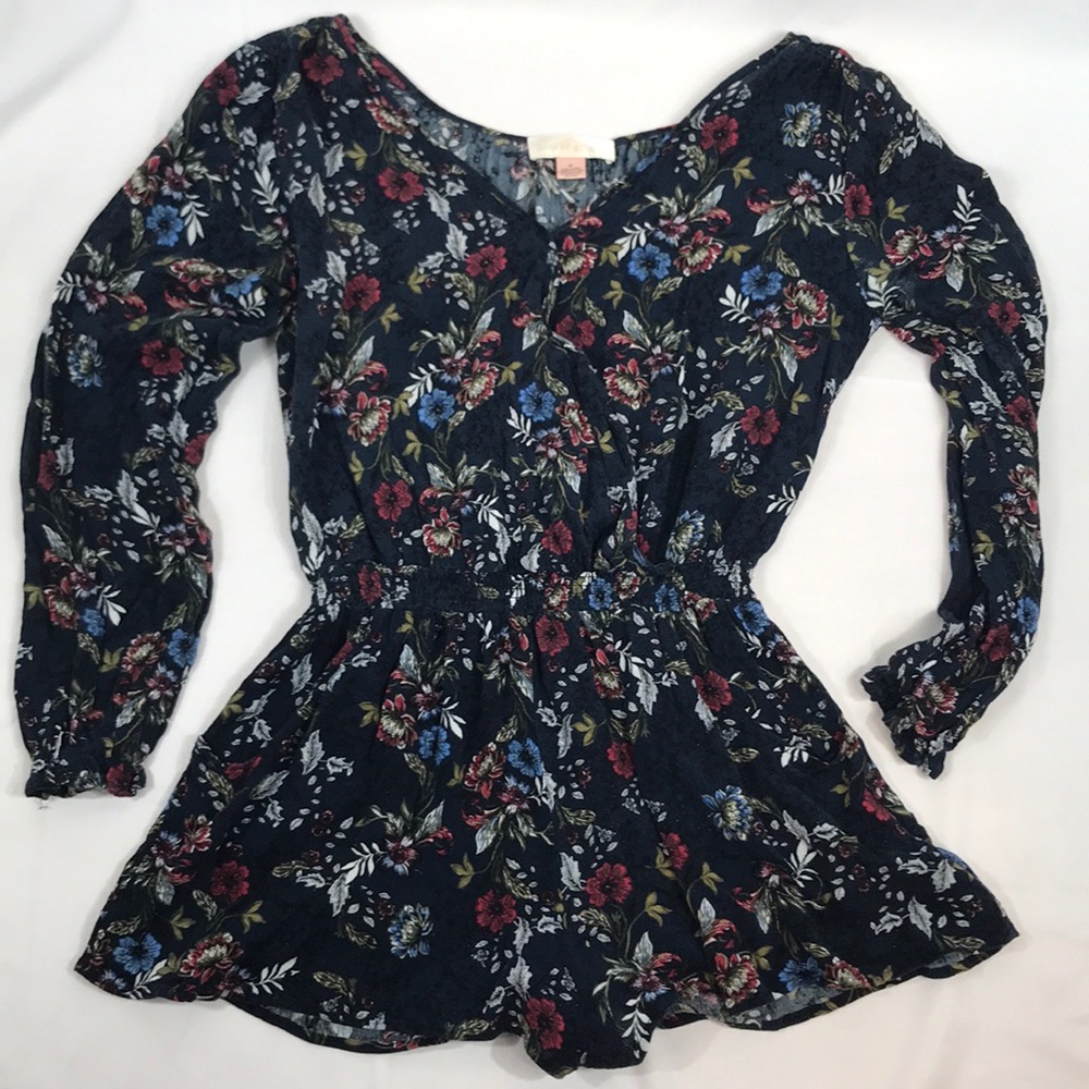Band of Gypsies- BOHO festival floral romper, M